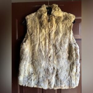 Valerie Stevens Fsux Fur Vest Size Small